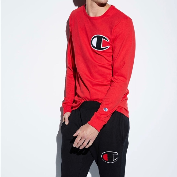 Champion Other - Champion Red Long Sleeve T- Shirt Small NWT